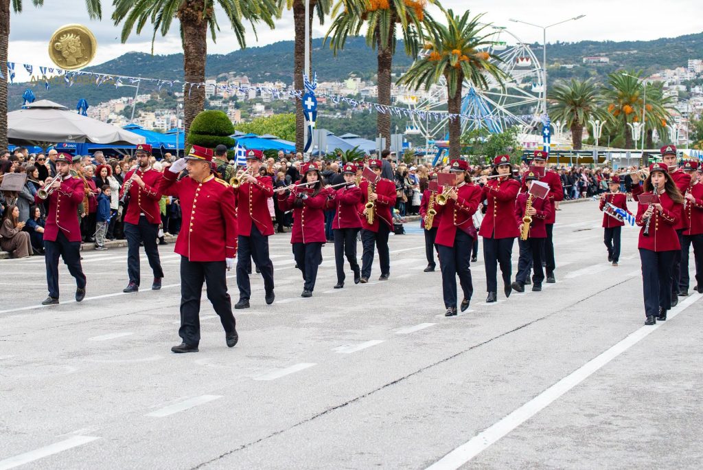 28η Οκτωβρίου στην Καβάλα - η Φιλαρμονική του Δήμου Καβάλας στην παρέλαση