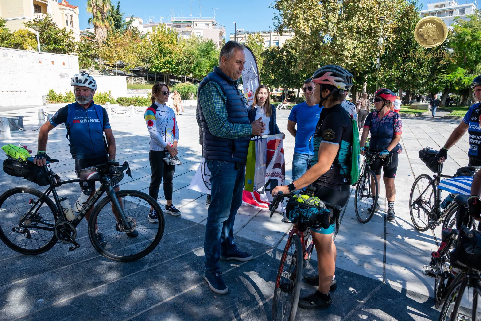 COP31 Bike Ride στην Καβάλα: υποδοχή των ποδηλατών στον Δημοτικό Κήπο (8)