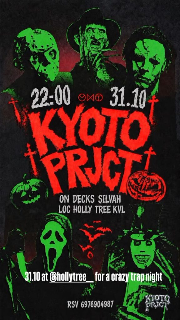 Kyoto Prjct - αφίσα για τη βραδιά Kyoto Prjct με τον Silvah στο Holly Tree, 31/10/2026